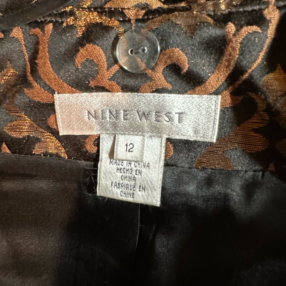 Nine West Black and Brown Patterned Jacket - Picture 3 of 3